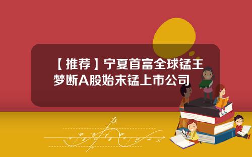 【推荐】宁夏首富全球锰王梦断A股始末锰上市公司