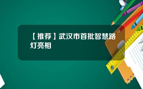 【推荐】武汉市首批智慧路灯亮相