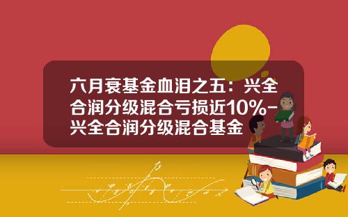 六月衰基金血泪之五：兴全合润分级混合亏损近10%-兴全合润分级混合基金