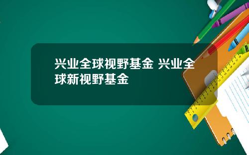 兴业全球视野基金 兴业全球新视野基金