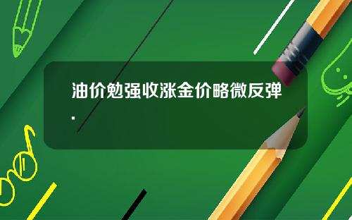 油价勉强收涨金价略微反弹.