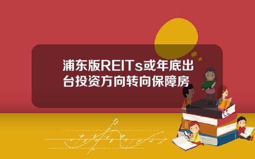 浦东版REITs或年底出台投资方向转向保障房