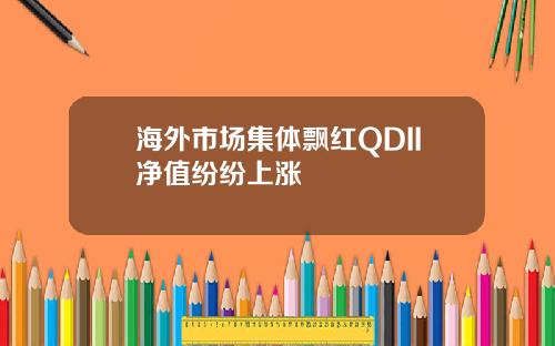 海外市场集体飘红QDII净值纷纷上涨