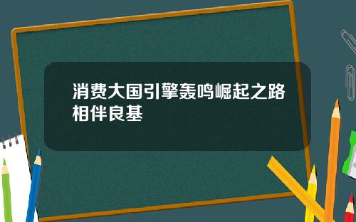 消费大国引擎轰鸣崛起之路相伴良基