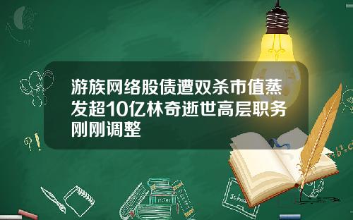 游族网络股债遭双杀市值蒸发超10亿林奇逝世高层职务刚刚调整