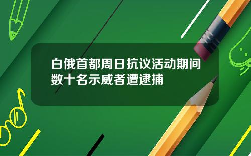 白俄首都周日抗议活动期间数十名示威者遭逮捕
