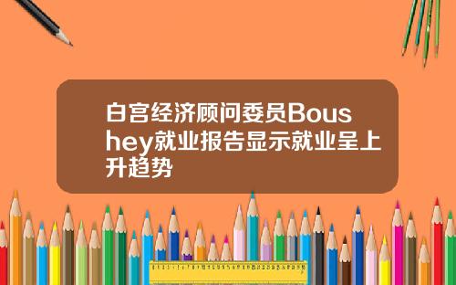 白宫经济顾问委员Boushey就业报告显示就业呈上升趋势