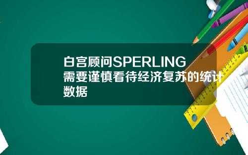 白宫顾问SPERLING需要谨慎看待经济复苏的统计数据