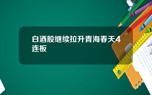 白酒股继续拉升青海春天4连板
