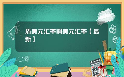 盾美元汇率啊美元汇率【最新】