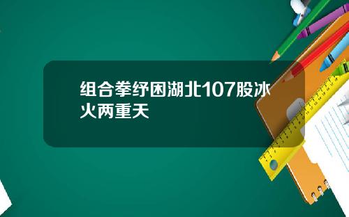 组合拳纾困湖北107股冰火两重天