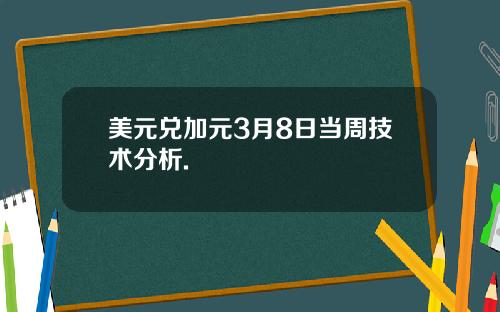 美元兑加元3月8日当周技术分析.