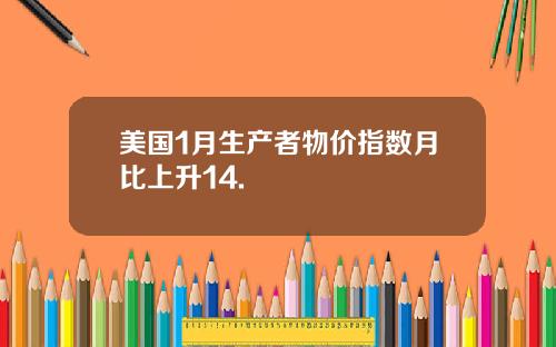 美国1月生产者物价指数月比上升14.