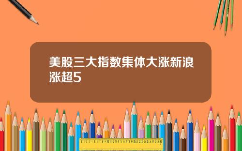 美股三大指数集体大涨新浪涨超5