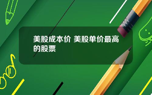 美股成本价 美股单价最高的股票
