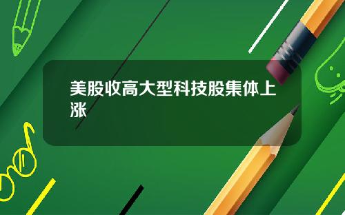 美股收高大型科技股集体上涨