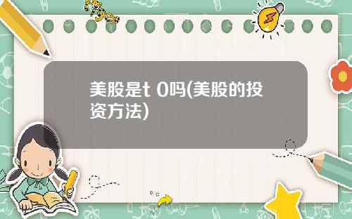 美股是t 0吗(美股的投资方法)