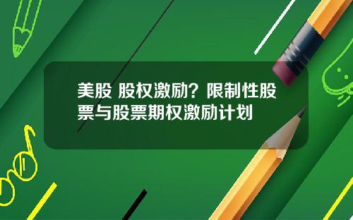 美股 股权激励?限制性股票与股票期权激励计划