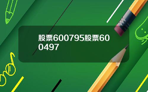 股票600795股票600497