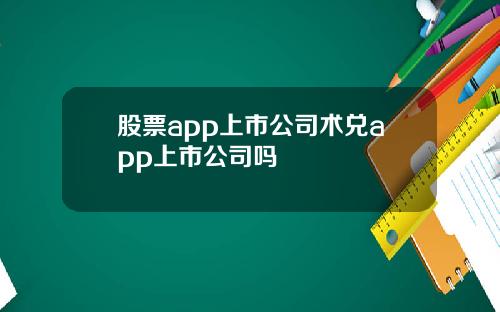 股票app上市公司术兑app上市公司吗
