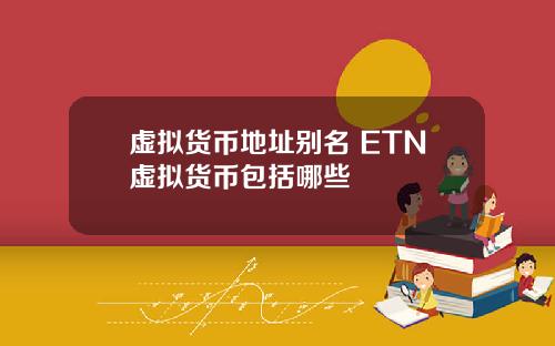 虚拟货币地址别名 ETN虚拟货币包括哪些