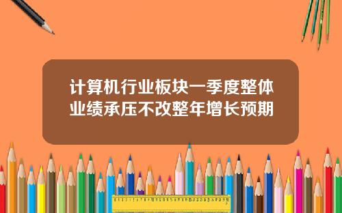 计算机行业板块一季度整体业绩承压不改整年增长预期