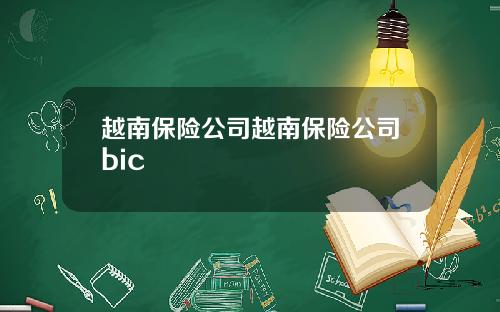 越南保险公司越南保险公司bic