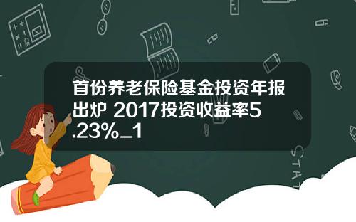 首份养老保险基金投资年报出炉 2017投资收益率5.23%_1