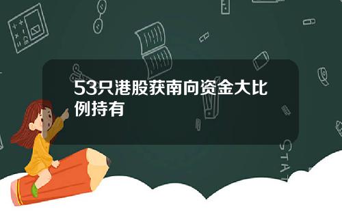 53只港股获南向资金大比例持有
