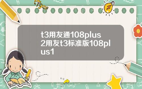 t3用友通108plus2用友t3标准版108plus1