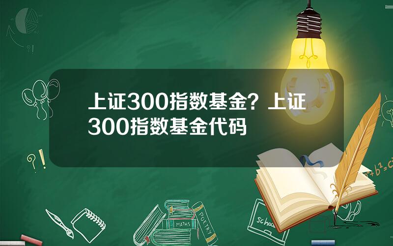 上证300指数基金？上证300指数基金代码