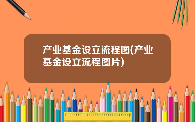 产业基金设立流程图(产业基金设立流程图片)