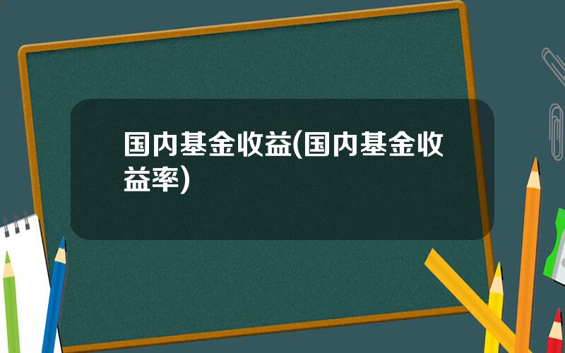 国内基金收益(国内基金收益率)