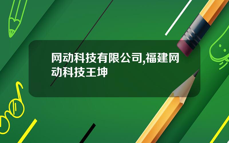 网动科技有限公司,福建网动科技王坤