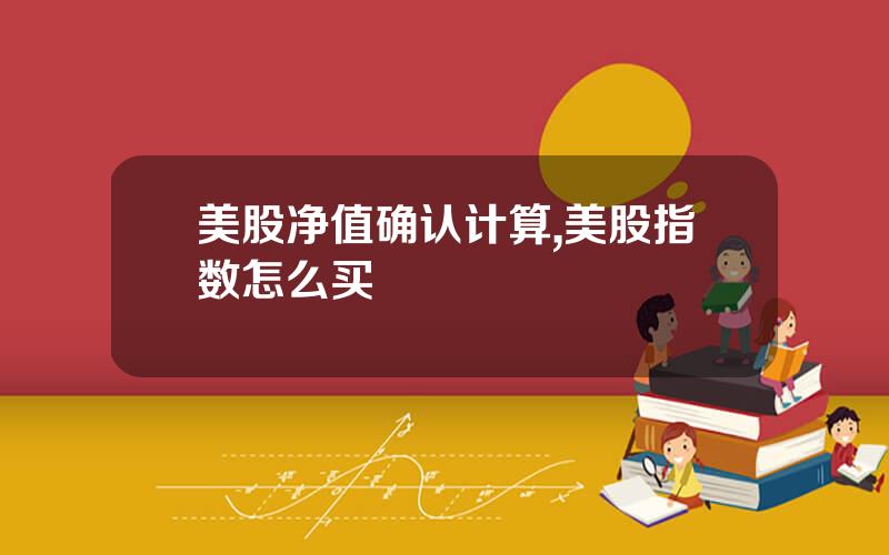 美股净值确认计算,美股指数怎么买