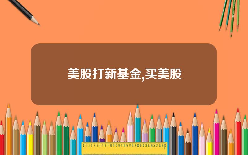 美股打新基金,买美股