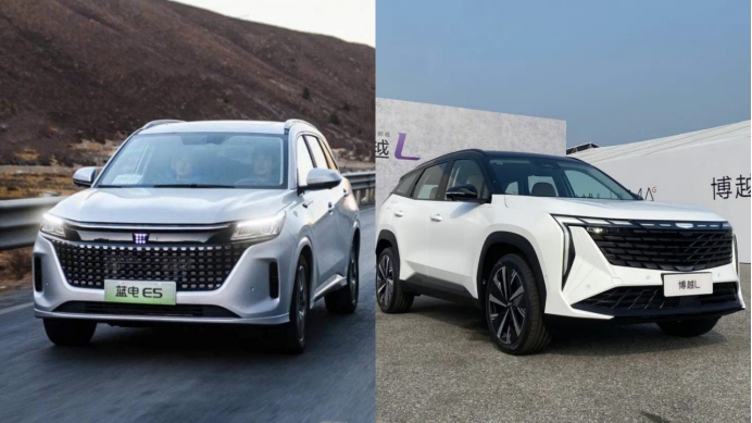 蓝电E5这款插混中型SUV居然这么便宜,能甩博越L“几条街”吗